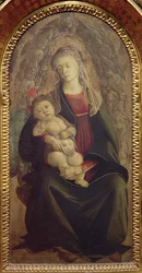 Madonna and Child in Glory (tempera på panel) (för detaljer se 107250)